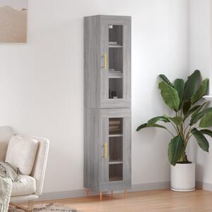 Skříň highboard šedá sonoma 34,5 x 34 x 180 cm kompozitní dřevo 3199423