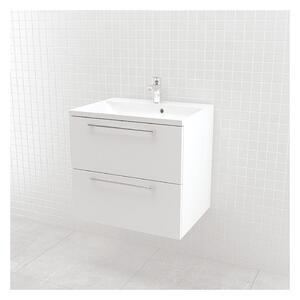 Vima 303.11 - Umyvadlo se skříňkou 600x460 mm, bílá lesklá
