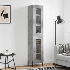 Skříň highboard betonově šedá 34,5x34x180 cm kompozitní dřevo 3199437