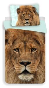 Bavlněné povlečení fototisk s motivem krále zvířat lva. Rozměr povlečení je 140x200 70x90 cm