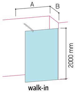 Glass 1989 Step in - Pevná volně stojící stěna nebo kompatibilní s boční stěnou pro šířku vaničky 90 cm, provedení oboustranné, profily chrom, čiré sklo, GGK0001T500