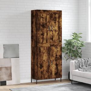 Skříň highboard kouřový dub 69,5 x 34 x 180 cm kompozitní dřevo 3199566