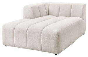 Bobochic Paris Bílá bouclé lenoška Annecy 170 cm, levá