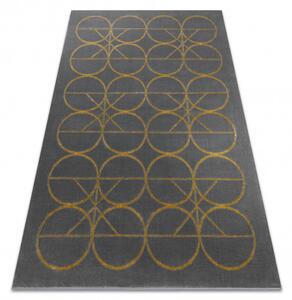 Kusový koberec Emerald 1010 grey and gold 80x150 cm