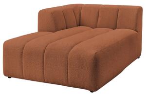 Bobochic Paris Terakotově oranžová bouclé lenoška Annecy 170 cm, levá