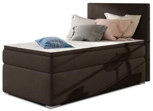 Eltap Čalouněná postel Rocco s úložným prostorem 90x200cm Materiál a barva potahu: Sawana 26 - tmavě hnědá, Rozměr: 90x200