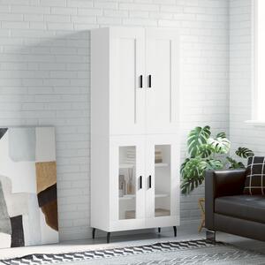 Skříň highboard bílá 69,5 x 34 x 180 cm kompozitní dřevo 3199633