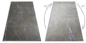 Kusový koberec Emerald geometric 1012 grey and gold 200x290 cm