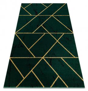 Kusový koberec Emerald geometric 1012 green and gold 80x150 cm