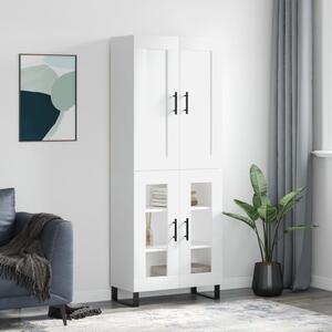 Skříň highboard bílá 69,5 x 34 x 180 cm kompozitní dřevo 3199641