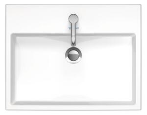 Duravit Vero Air - Umyvadlo broušené 600x470 mm, s přepadem, bílá 2350600027