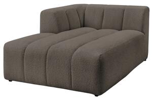 Bobochic Paris Hnědá bouclé lenoška Annecy 170 cm, levá