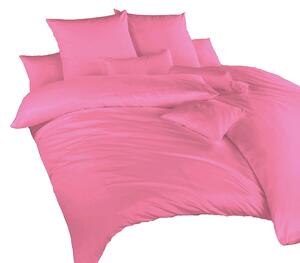 Elegantní jednobarevné saténové povlečení  růžové barvě, doporučujeme kombinovat s jersey prostěradlem. Lehce žehlivé. Rozměr povlečení je 140x200, 70x90 cm