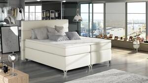 Postel Boxspring Amadeus 200x180, béžová (koženka - bao 11)