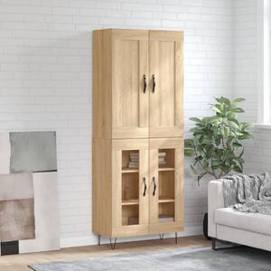 Skříň highboard dub sonoma 69,5 x 34 x 180 cm kompozitní dřevo 3199652