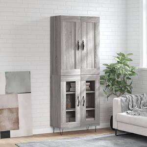 Skříň highboard šedá sonoma 69,5 x 34 x 180 cm kompozitní dřevo 3199655