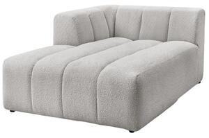 Bobochic Paris Světle šedá bouclé lenoška Annecy 170 cm, levá