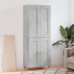 Skříň highboard betonově šedá 69,5x34x180 cm kompozitní dřevo 3199669