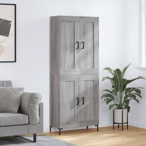 Skříň highboard šedá sonoma 69,5 x 34 x 180 cm kompozitní dřevo 3199687
