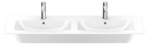 Duravit ME by Starck - Dvojumyvadlo do nábytku 1300x490 mm, s přepadem, bílá 2336130000