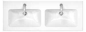 Duravit ME by Starck - Dvojumyvadlo do nábytku 1300x490 mm, s přepadem, bílá 2336130000