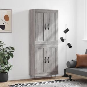 Skříň highboard šedá sonoma 69,5 x 34 x 180 cm kompozitní dřevo 3199719