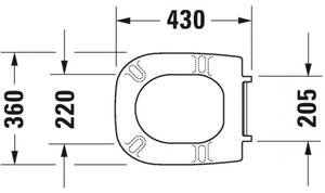 Duravit D-Code - WC sedátko, bílá 0067310099