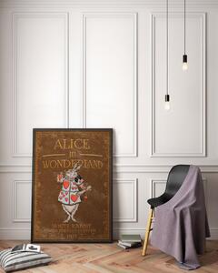 Plakát Plakát Alice v říši divů Bílý králík v přestrojení Herald