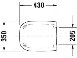 Duravit D-Code - WC sedátko, bílá 0067310099