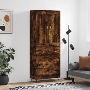 Skříň highboard kouřový dub 69,5 x 34 x 180 cm kompozitní dřevo 3199726