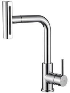 Laveo Dřezová baterie Rotaro s výsuvnou 4-funkční sprškou - BLR_069D, chrom