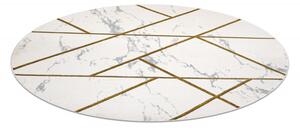 Kusový koberec Emerald geometric 1012 cream and gold kruh Kruh Ø 120 cm