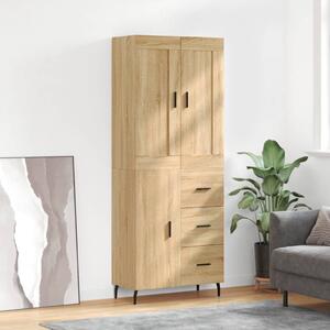 Skříň highboard dub sonoma 69,5 x 34 x 180 cm kompozitní dřevo 3199828