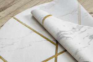 Kusový koberec Emerald geometric 1012 cream and gold kruh Kruh Ø 120 cm