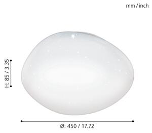 Eglo 97577 - LED Stmívatelné stropní svítidlo SILERAS LED/21W/230V pr. 45 cm