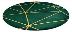 Kusový koberec Emerald 1013 green and gold kruh Kruh Ø 120 cm