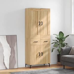Skříň highboard dub sonoma 69,5 x 34 x 180 cm kompozitní dřevo 3199876
