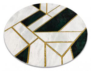 Kusový koberec Emerald 1015 green and gold kruh Kruh Ø 120 cm