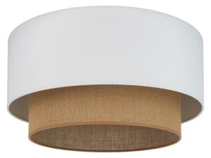Duolla - Stropní svítidlo BOHO 1xE27/15W/230V pr. 45 cm bílá/hnědá
