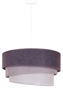 Duolla - Lustr na lanku TRIO 1xE27/15W/230V pr. 45 cm antracit/šedá/bílá