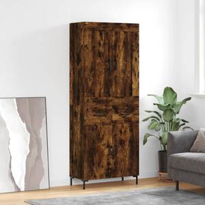 Skříň highboard kouřový dub 69,5 x 34 x 180 cm kompozitní dřevo 3199878