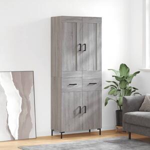 Skříň highboard šedá sonoma 69,5 x 34 x 180 cm kompozitní dřevo 3199879
