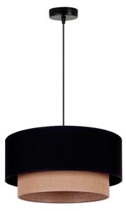Duolla - Lustr na lanku BOHO 1xE27/15W/230V pr. 45 cm černá/hnědá
