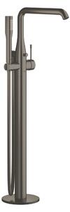 GROHE Essence - Páková vanová baterie, DN 15, montáž do podlahy, kartáčovaný Hard Graphite 23491AL1