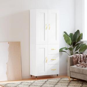 Skříň highboard bílá 69,5 x 34 x 180 cm kompozitní dřevo 3199985