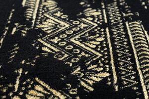 Kusový koberec Gloss 408C 86 glamour black/gold 80x150 cm