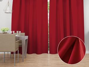 Biante Sametový závěs Velvet Premium SVP-038 Sytě červený - šířka 135 cm 135x140 cm
