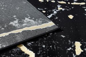 Kusový koberec Gloss 410A 86 3D mramor black/gold 280x370 cm