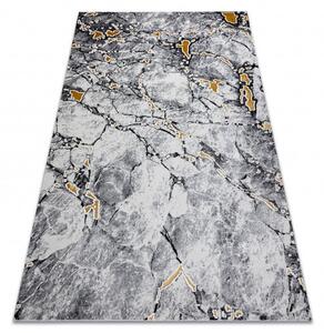 Kusový koberec Gloss 528A 58 3D mramor ivory/black 80x150 cm