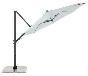 DERBY DX 335 cm - zahradní slunečník s boční nohou světle šedá